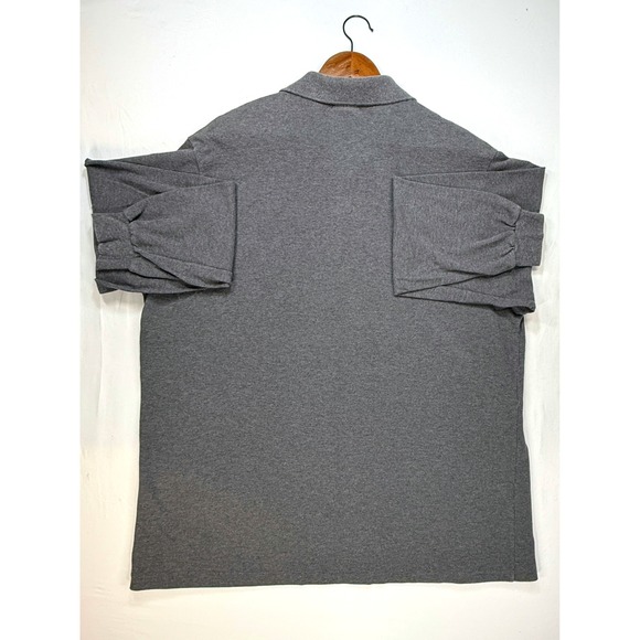 Lacoste, Long Sleeve Polo Shirt Men's Gray Classic Casual Collared Top, Sz‎ 3XL - Picture 2 of 7